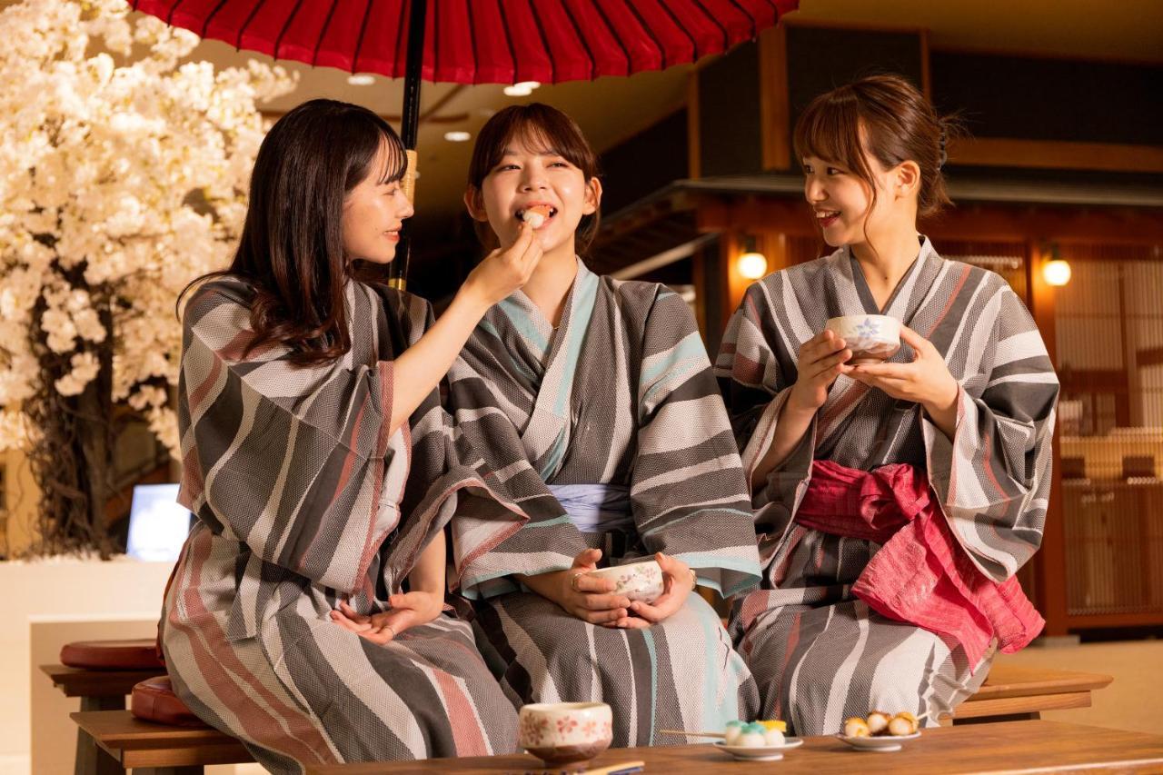 Yamanakaonsen Ohanami Kyubei Kaga  Dış mekan fotoğraf