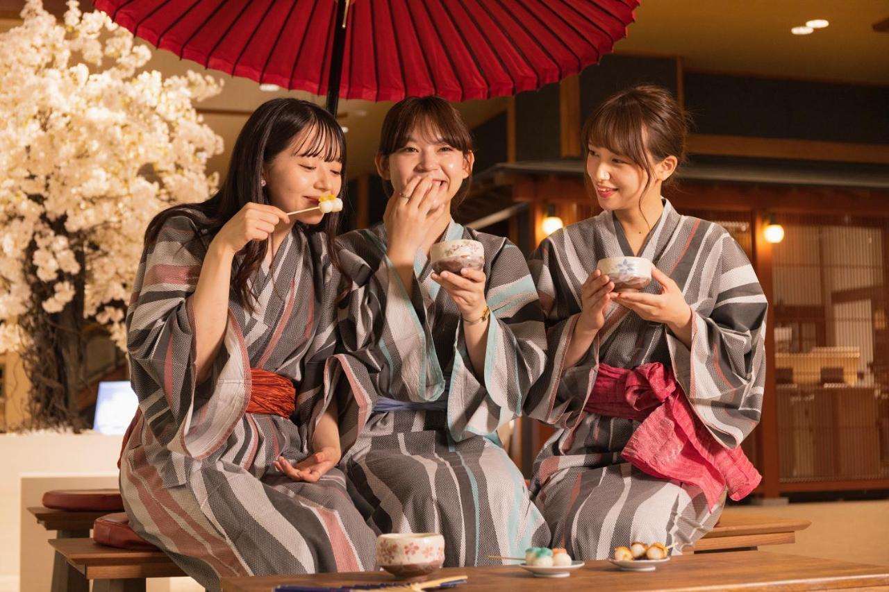 Yamanakaonsen Ohanami Kyubei Kaga  Dış mekan fotoğraf
